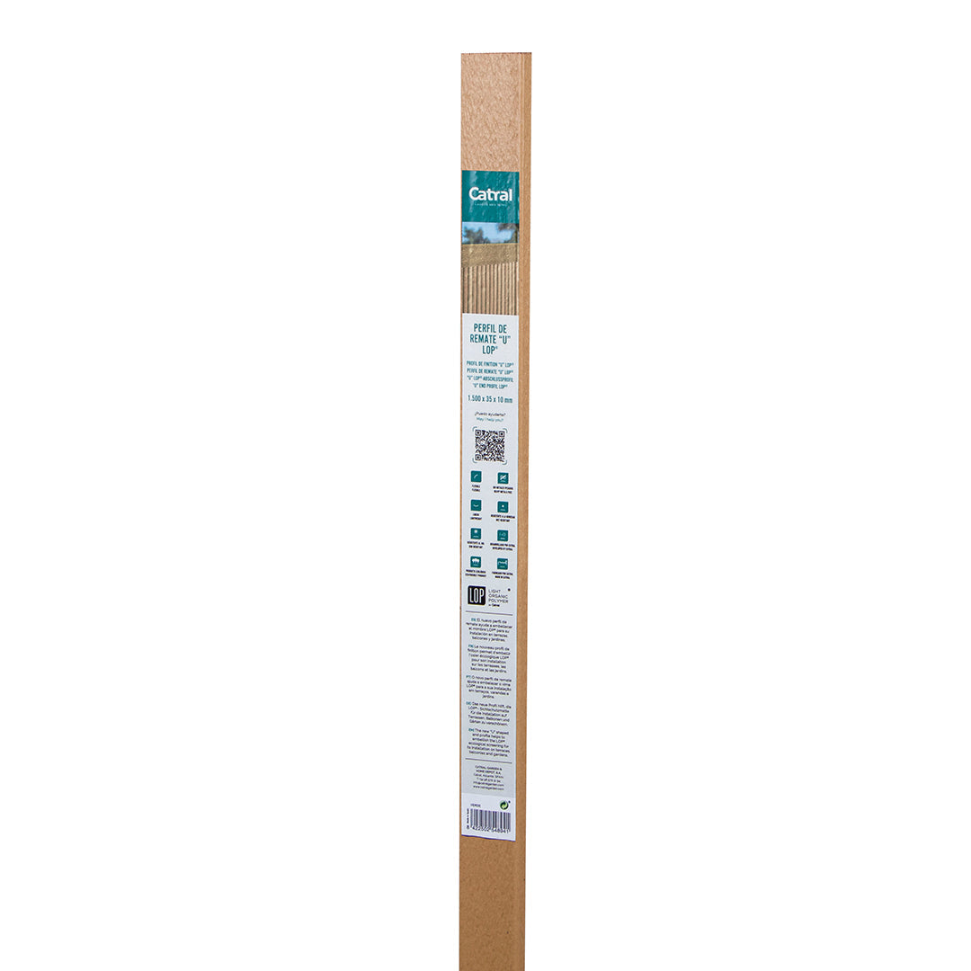 Perfil Remate «u» Mimbre Lop Madera: Estilo Natural Para Tus Proyectos Unico / Multicolor_2