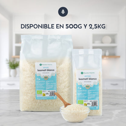 Arroz Basmati Branco Biológico Planeta Huerto 500 g
