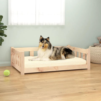 Vidaxl Cama Para Perros Madera Maciza De Pino 95,5x65,5x28 Cm_1