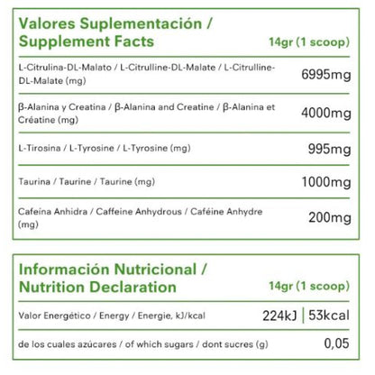 Pre-workout 280 Gr Fresa- Mojito_1