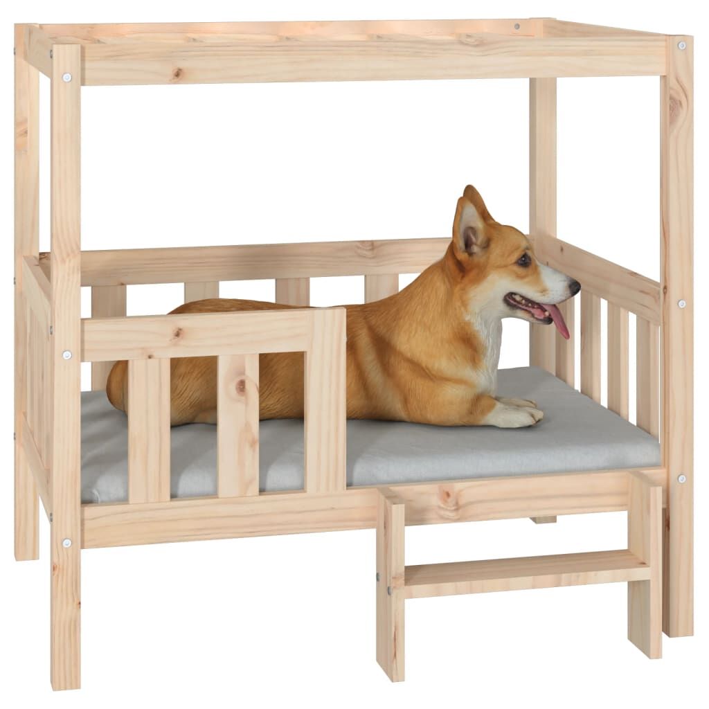 Vidaxl Cama Para Perros Madera Maciza De Pino 95,5x73,5x90 Cm_3