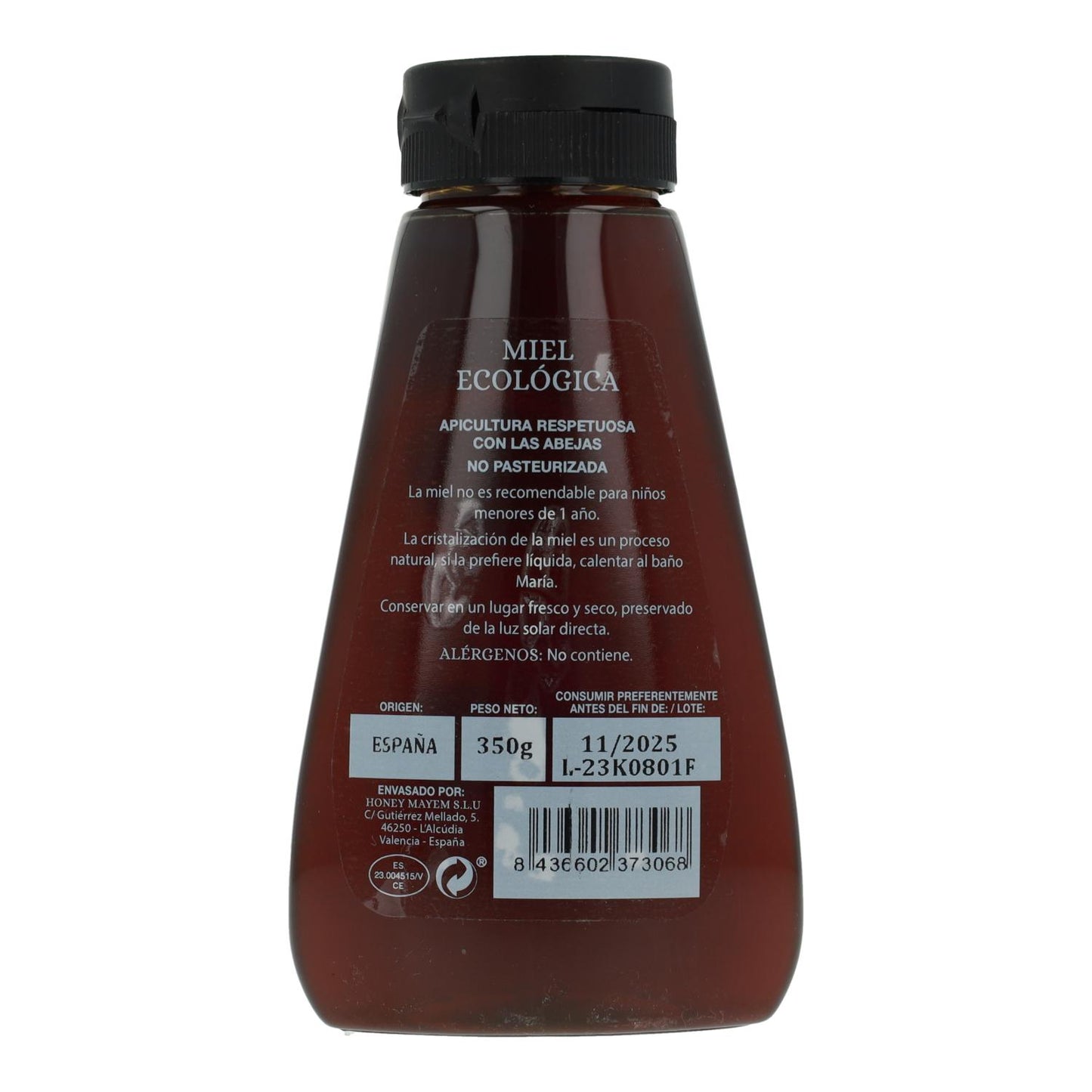 Mel de castanha biológico Mayem anti-gotejamento 350 g