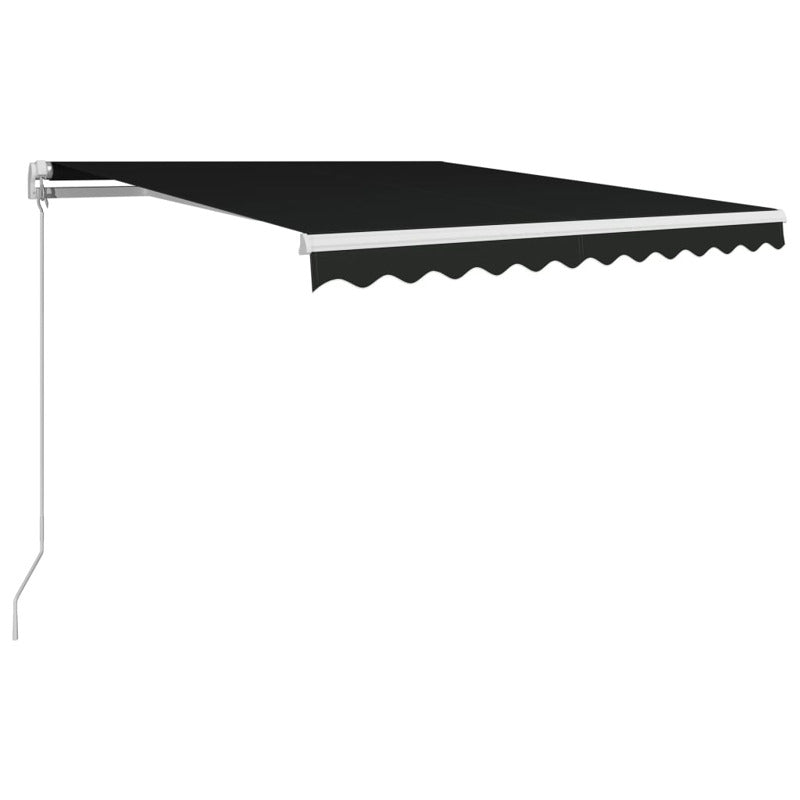 Vidaxl Toldo Retráctil Manual Gris Antracita 350x250 Cm_0