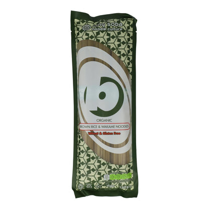 Noodles de arroz integral e algas Wakame King Soba 250 g 