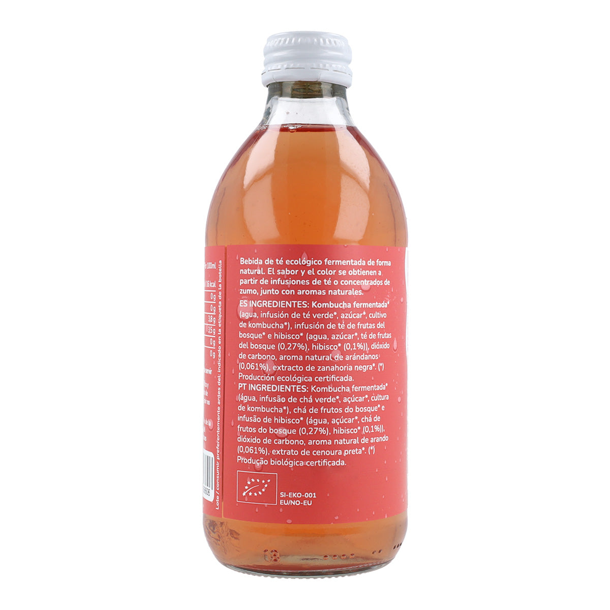 Embalagem de 6 Kombucha ECO Frutos Vermelhos Planeta Huerto 330 ml