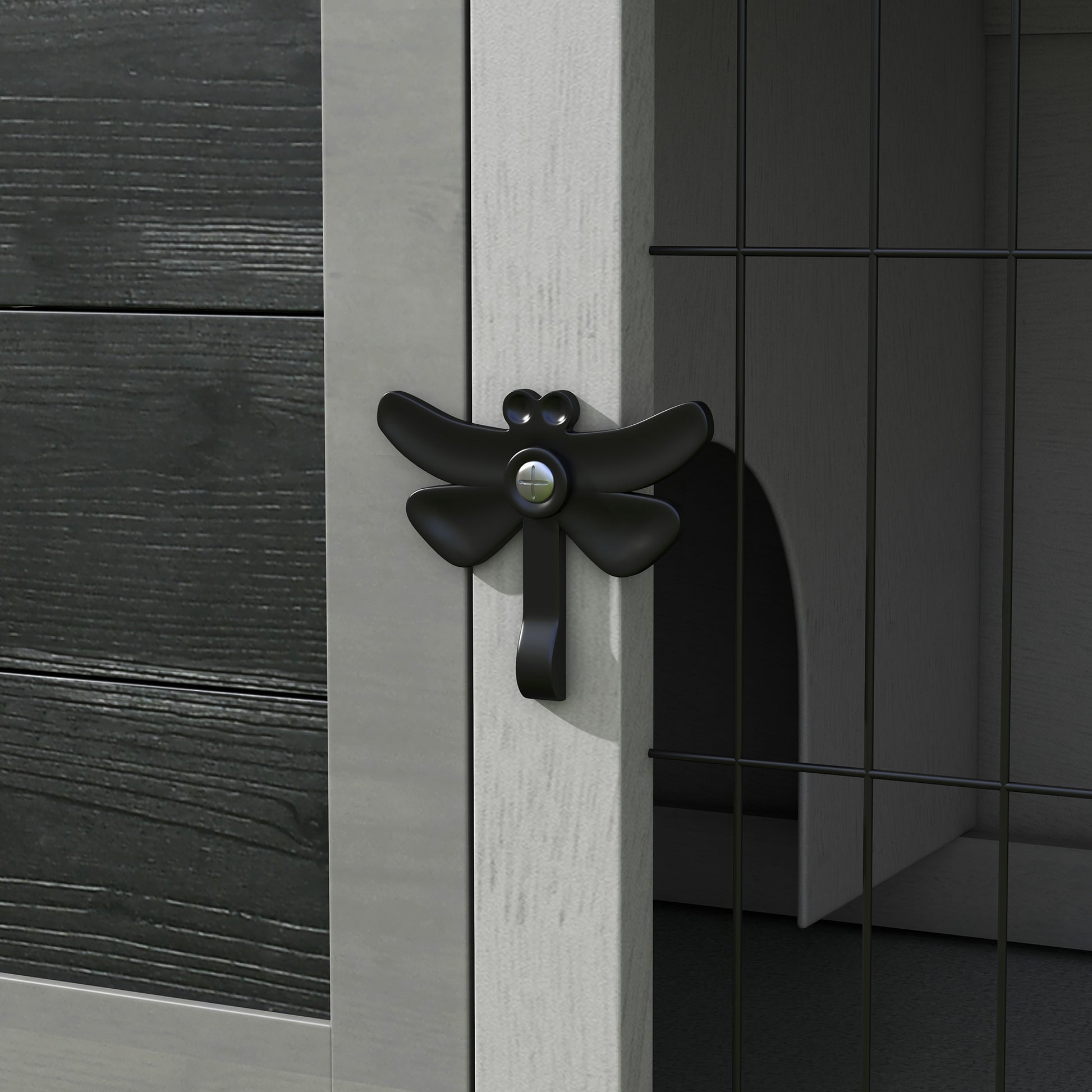 Pawhut Conejera De Madera Exterior Con Bandeja Extraíble Mascotas Pequeñas_4