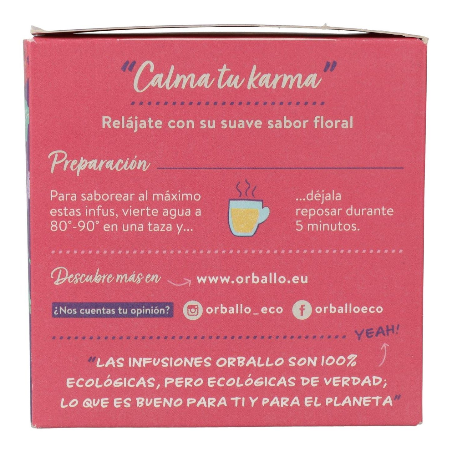 Infusão "acalme o seu karma" Bio orballo 15 pirâmides