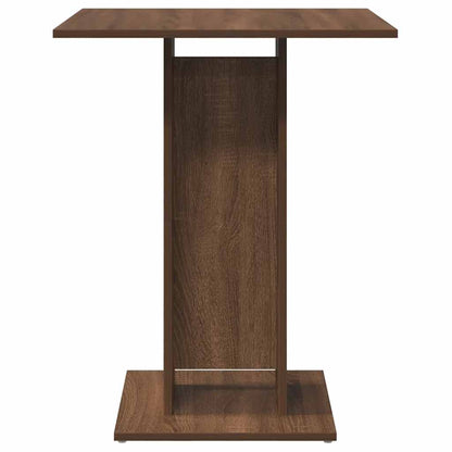 Mesa De Bistró Madera Contrachapada Roble Marrón 60x60x75 Cm_2