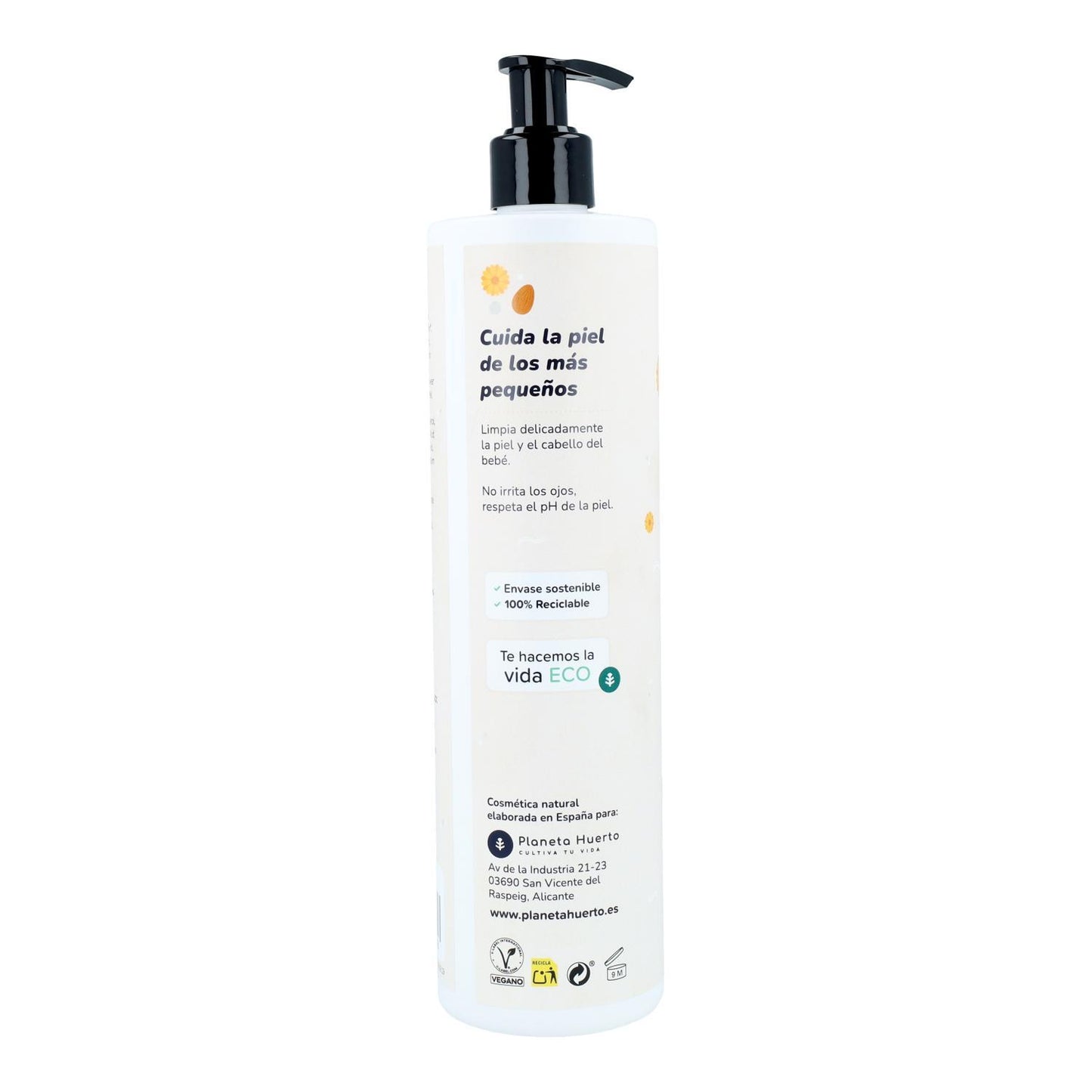Pack Infantil Calêndula e Amêndoa: gel e champô + creme hidratante Planeta Huerto