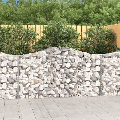 Cestas De Gaviones 3 Uds Forma De Arco Hierro 200x30x100/120 Cm_1