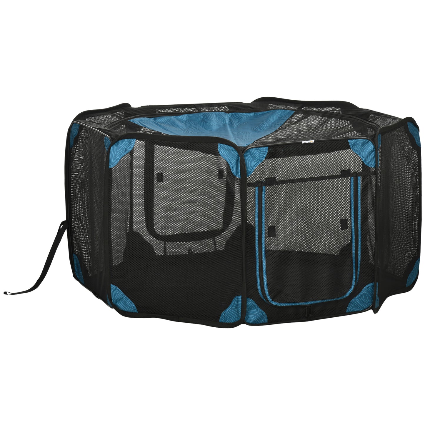Pawhut Parque Plegable Para Perros 8 Paneles Con Bolsa De Transporte Ø126x58 Cm_0