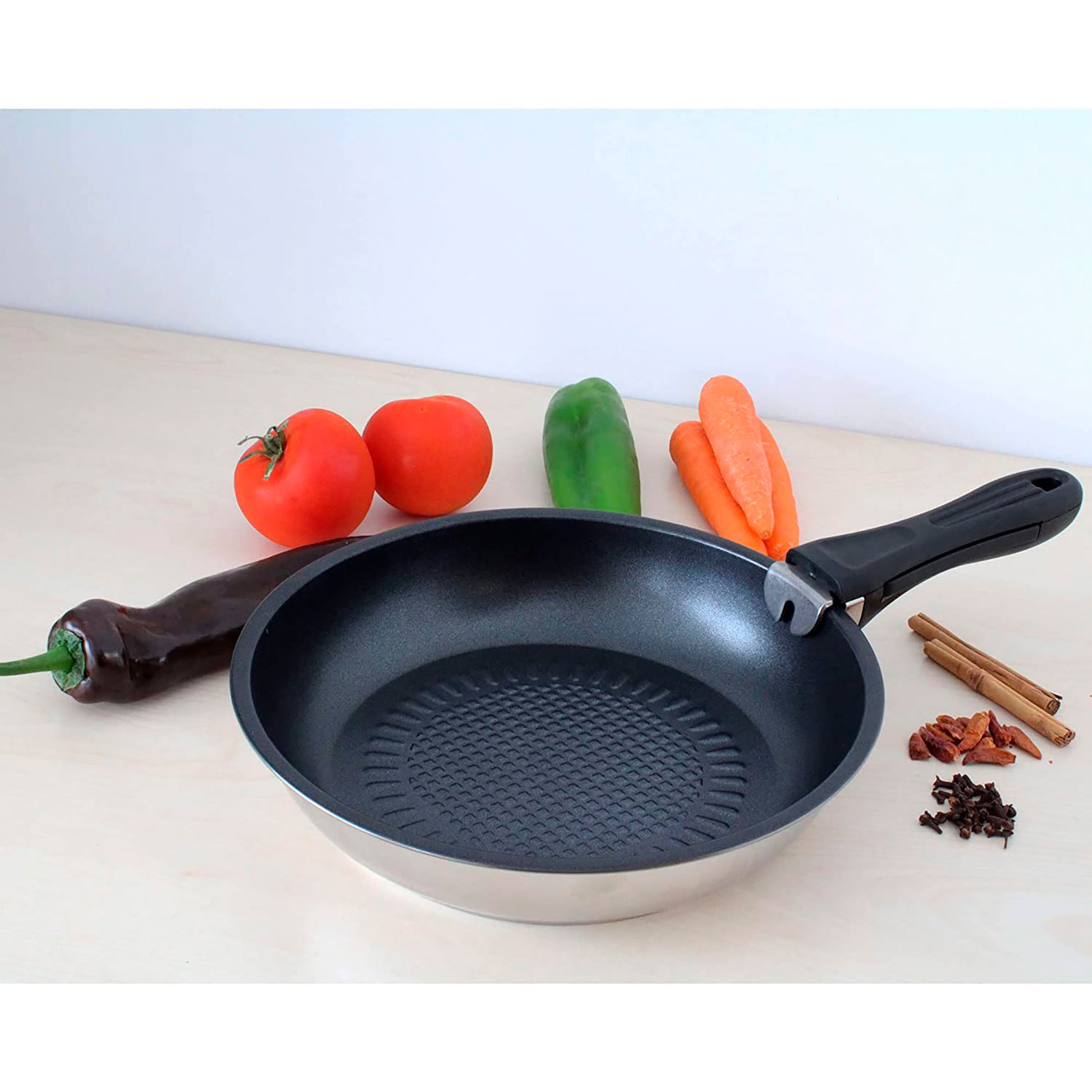 Batería De Cocina Acero Inoxidable 24 Piezas, Inducción, Asa Extraíble, Tapas Inox, Apilable Callaway Frankfurt, Acero Inoxidable_5