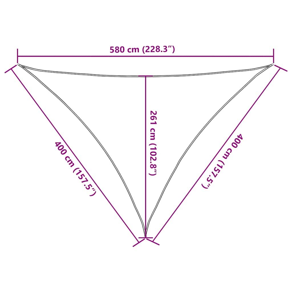 Vidaxl Toldo De Vela Blanco Hdpe 160 G/m² 4x4x5,8 M_2