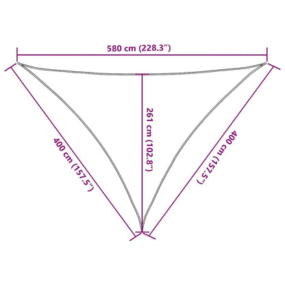 Vidaxl Toldo De Vela Blanco Hdpe 160 G/m² 4x4x5,8 M_2
