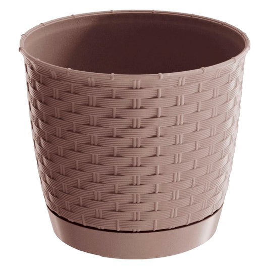 Maceta Ratolla Round 11l., Dimensiones (mm) 300x300x264, Color Mocca_0