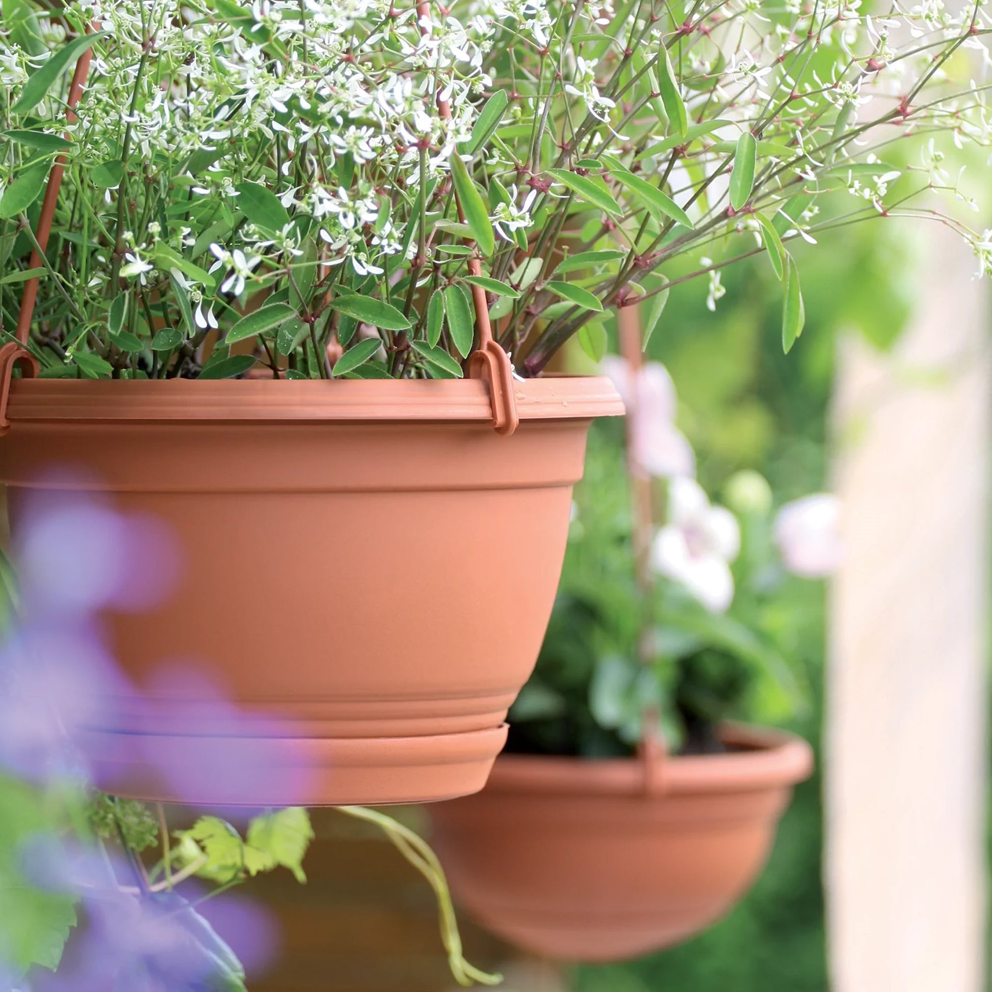 Macetero Colgante Agro 1,2l., Dimensiones (mm) 180x180x115, Color Terracota