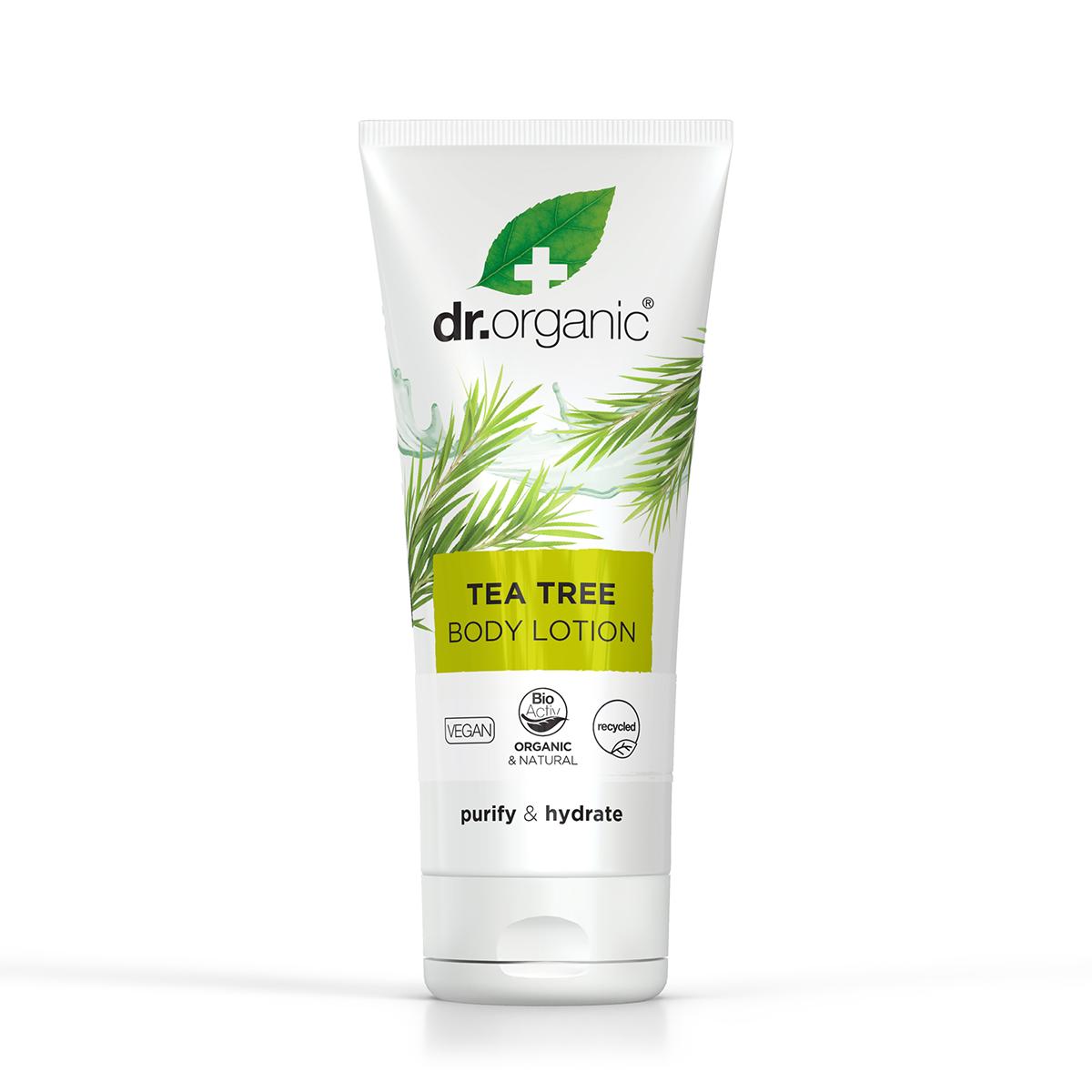 Loção de Árvore do Chá Biológica para a Pele Dr. Organic 200ml