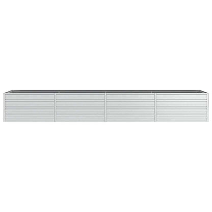 Arriate De Acero Galvanizado Plateado 320x80x45 Cm_3