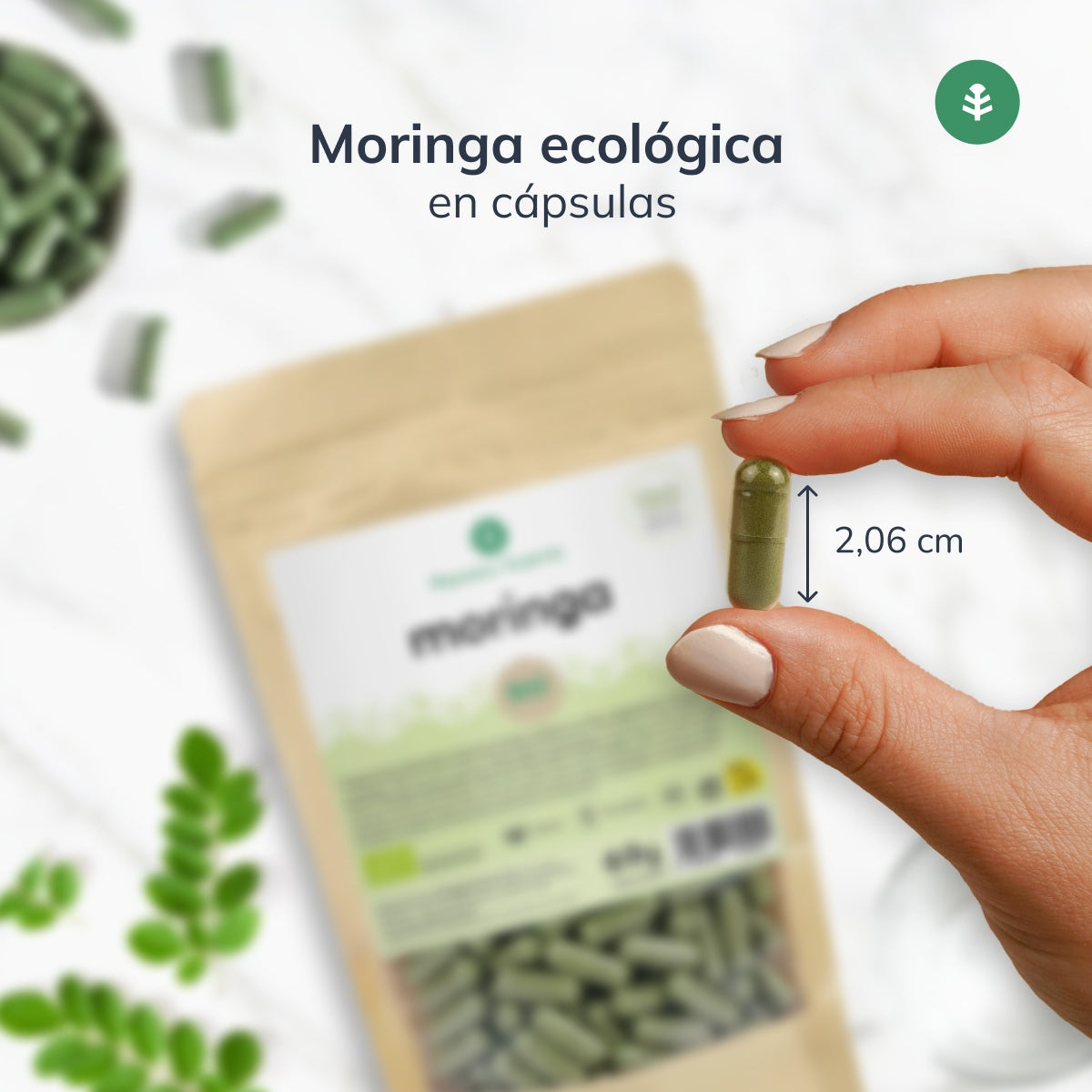 Moringa Orgânica Planet Garden 150 cápsulas