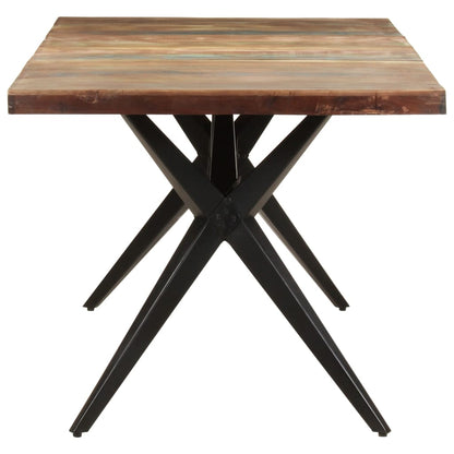 Mesa De Comedor De Madera Maciza Reciclada 180x90x76 Cm_1