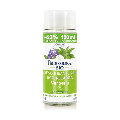 Recarga ecológica para desodorizante Natessance verbena 150 ml
