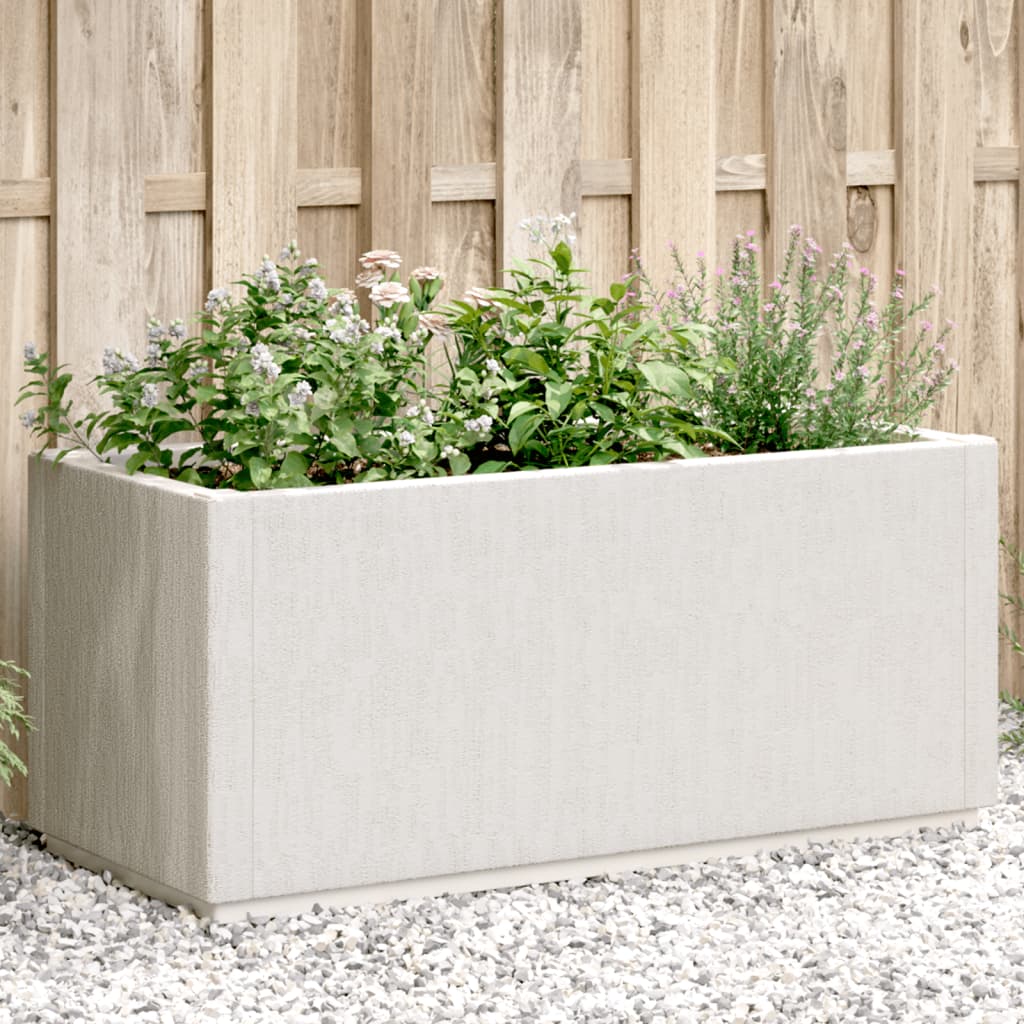 Caja De Flores De Jardín Blanco_1