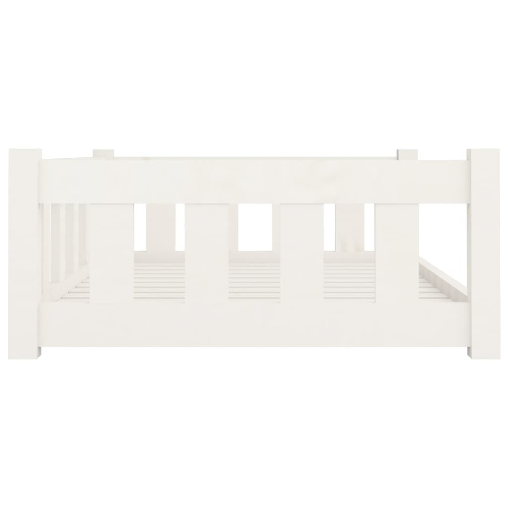 Vidaxl Cama Para Perros Madera Maciza De Pino Blanco 95,5x65,5x28 Cm_4