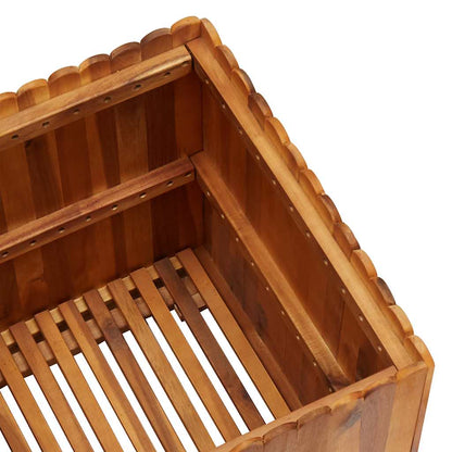 Arriate De Madera Maciza De Acacia 50x50x50 Cm_3