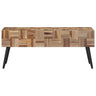 Banco Teca Reciclada Maciza 110x35x45 Cm