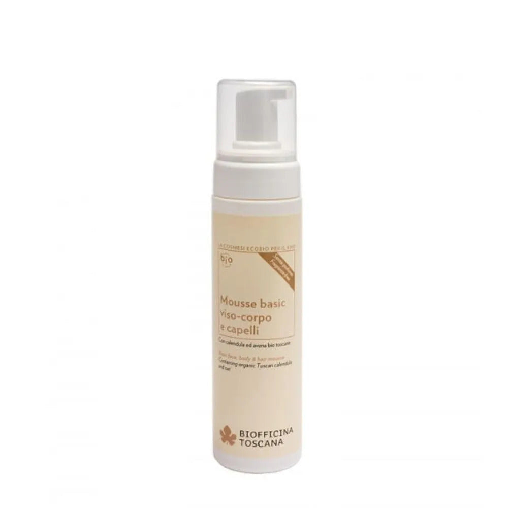 Mousse Facial Y Corporal Básico Biofficina Toscana 200ml_0