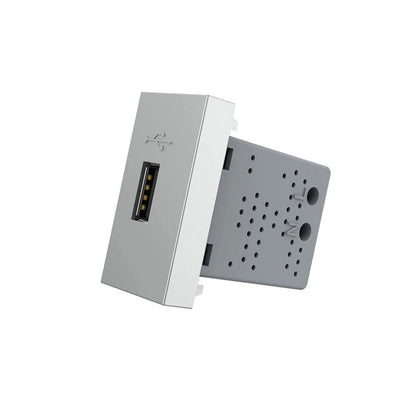 Conector Usb Gris Para Mecanismo De Empotrar_1