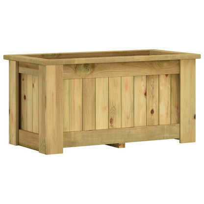 Arriate De Madera De Pino Impregnada 100x50x50 Cm_1