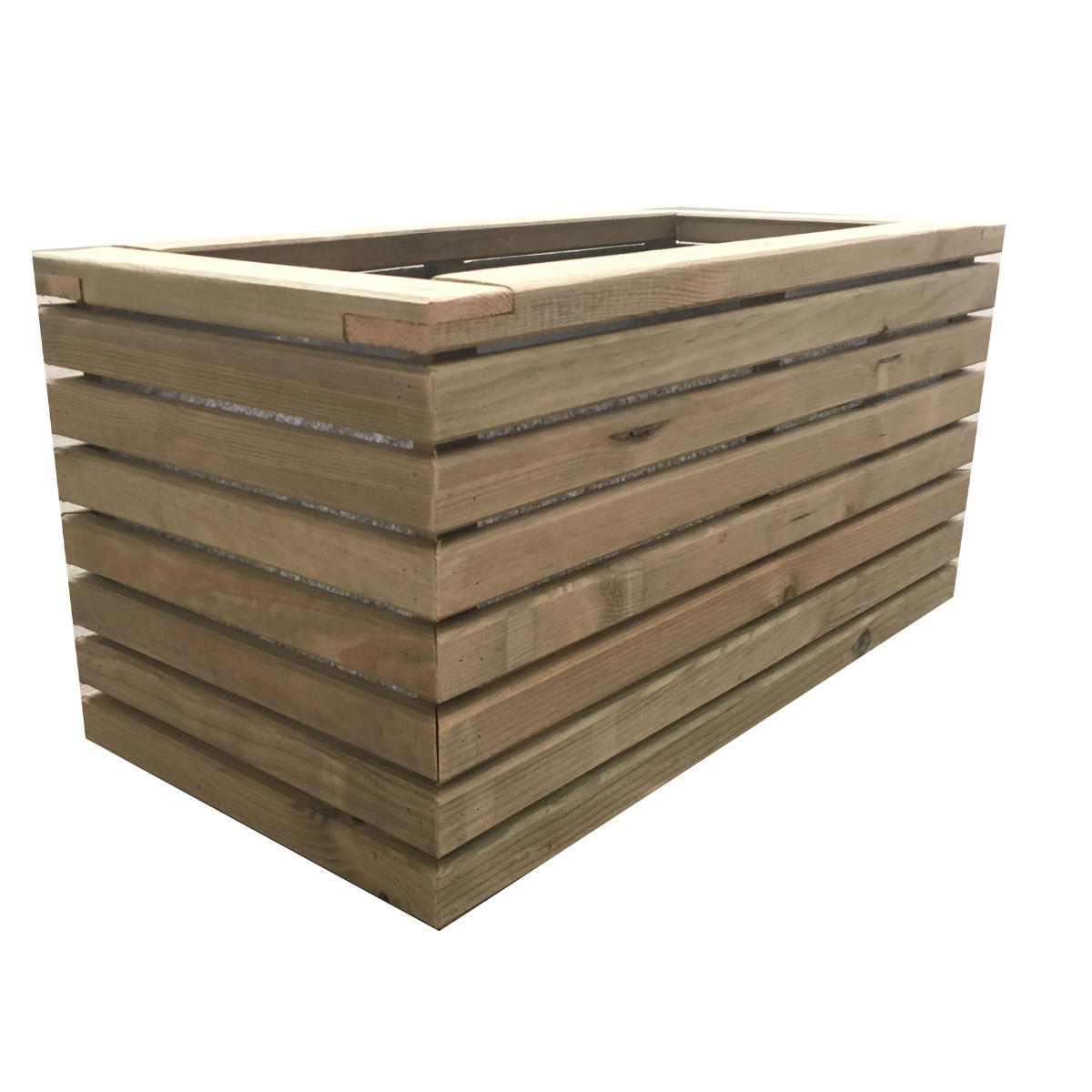 Jardinera Luxe De Madera Tratada Vidahuerto 120x60x60 Cm._4