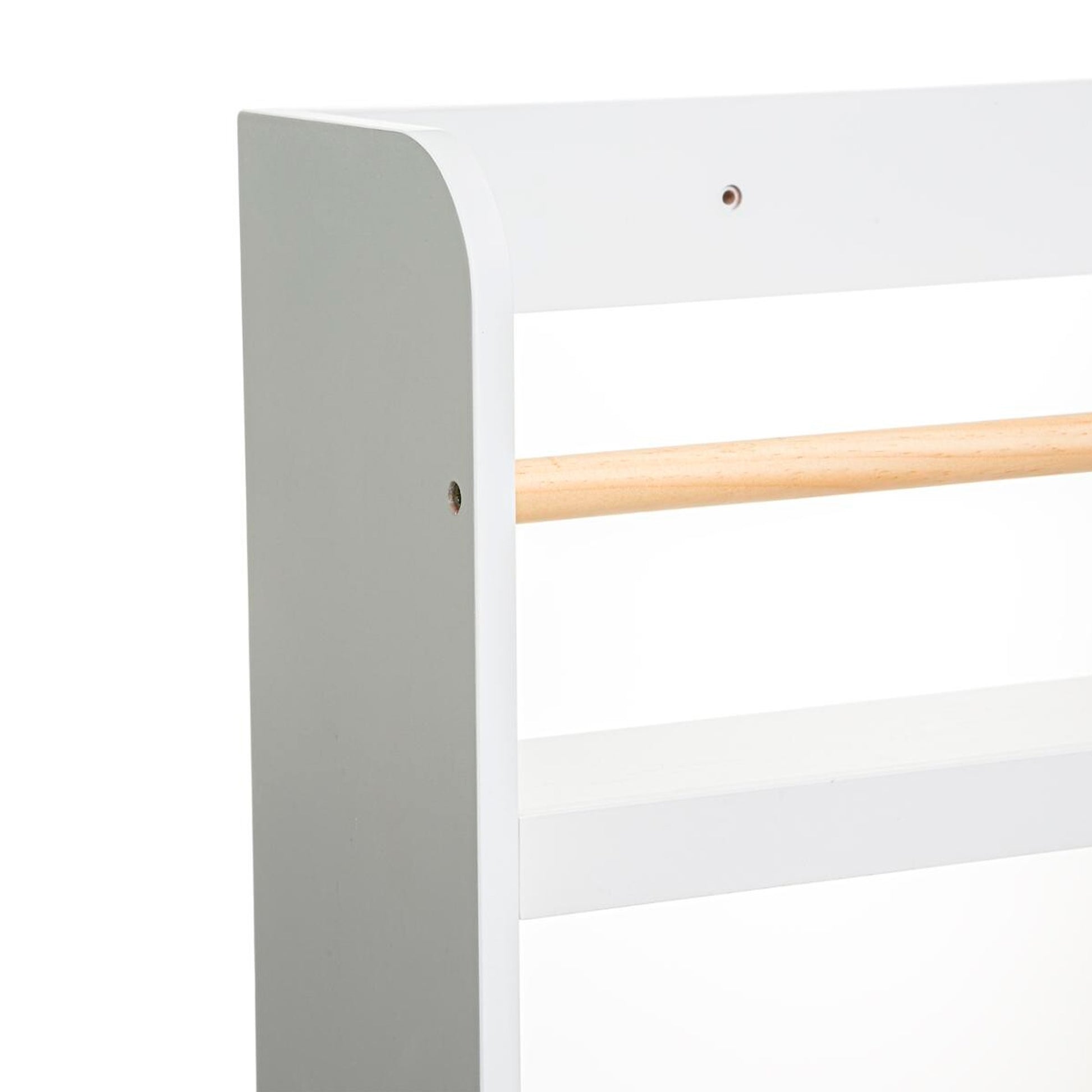 Well Home - Estantería Biblioteca Clásica De Madera - Color Blanco - 4 Pisos - 118 X 55 Cm_2
