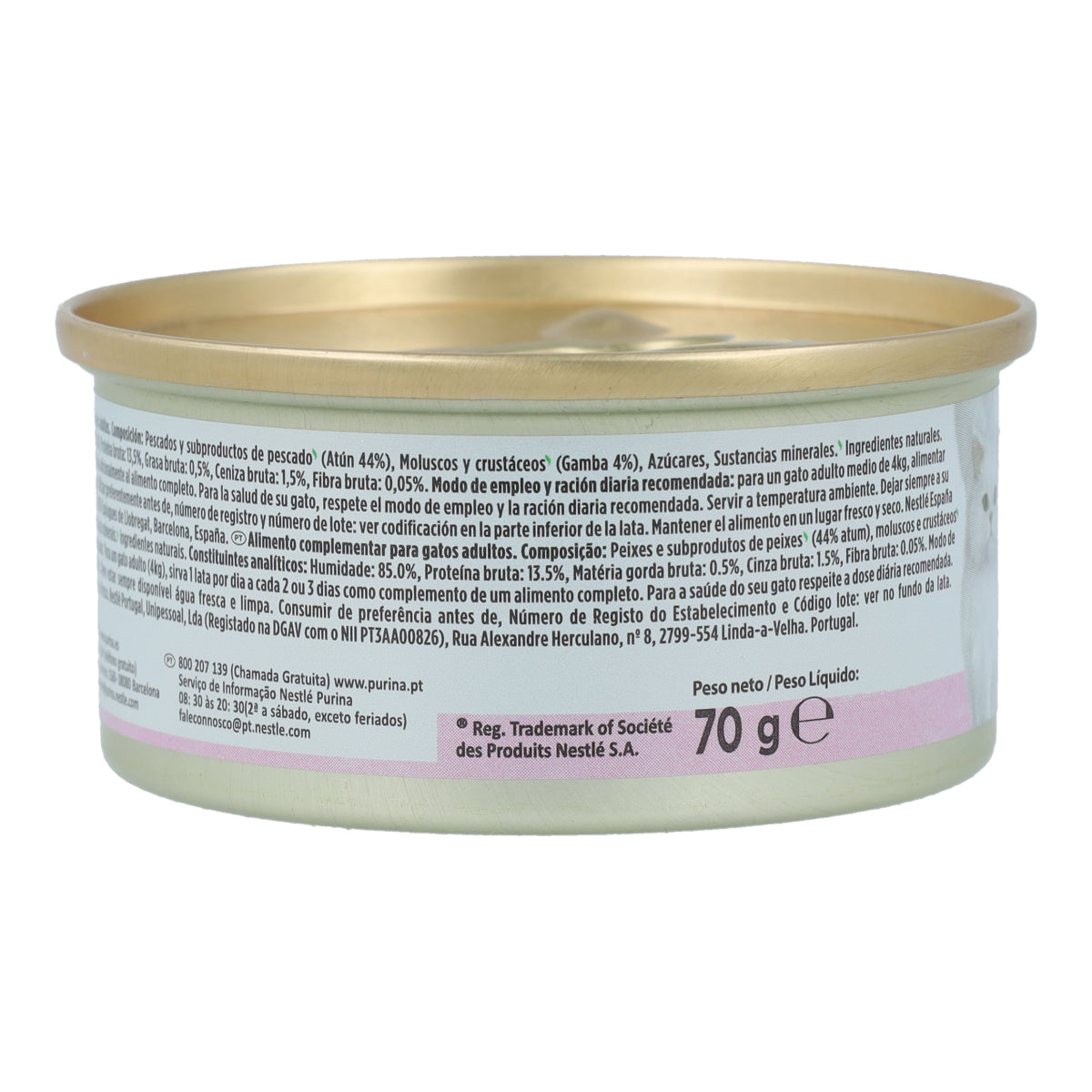 GOURMET Nature's Creations Rico em Flocos de Atum com Camarão em Gelatina 70 g