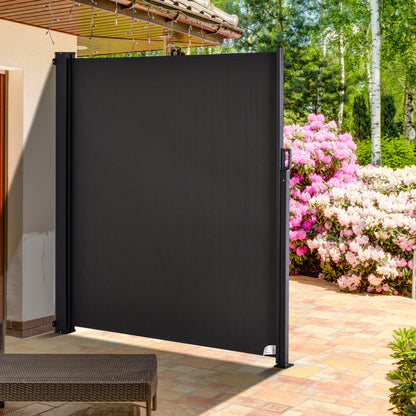 Outsunny Toldo Lateral Retráctil Para Jardín Patio Montar Fácil 350x180cm Gris_1