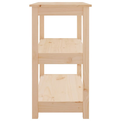 Mesa Consola Madera Maciza De Pino 80x40x74 Cm_4