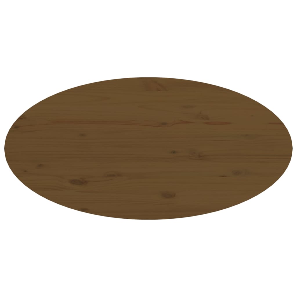 Mesa De Centro Madera Maciza De Pino Marrón Miel 80x40x35 Cm_4