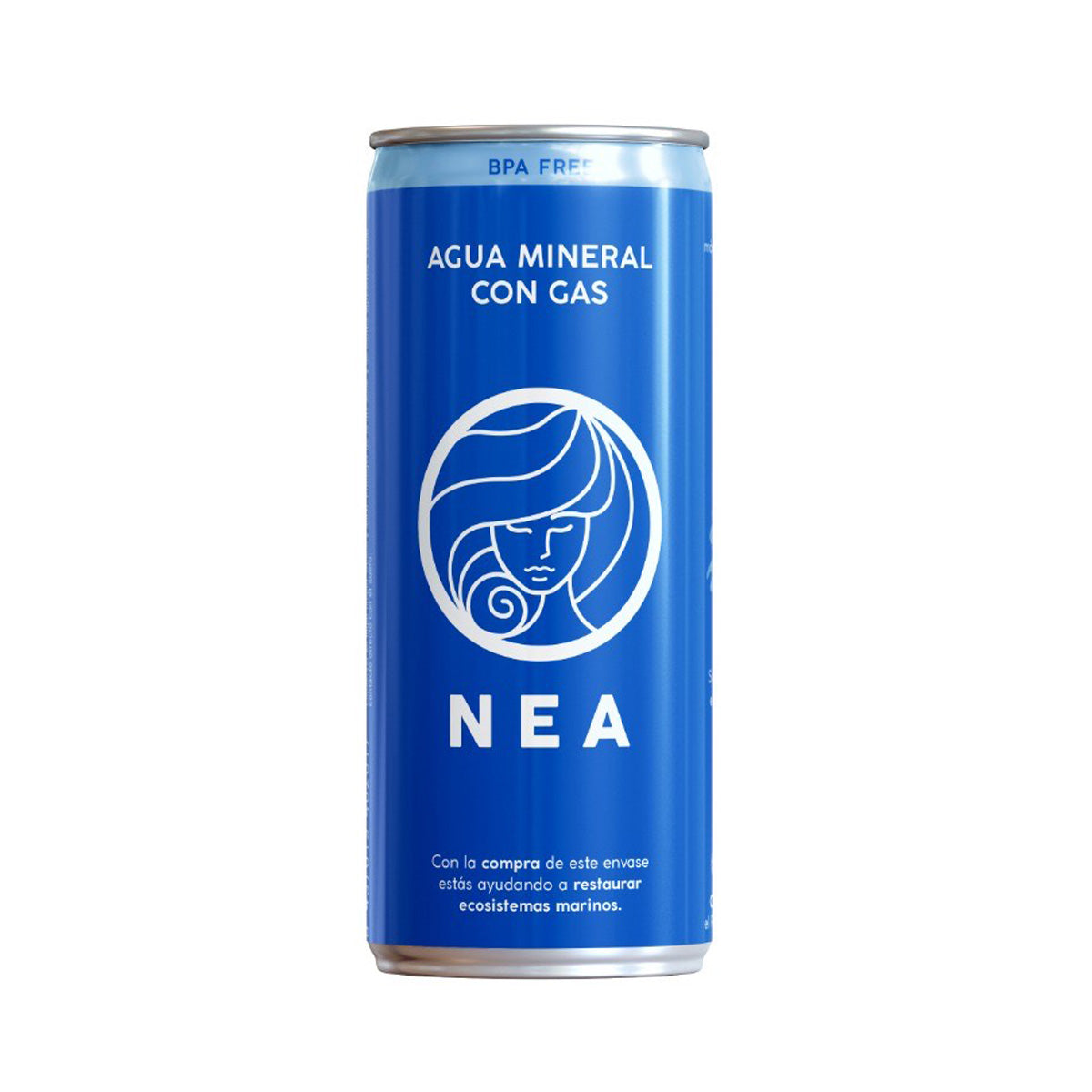 Água Mineral Natural com Gás NEA em Lata 330 ml