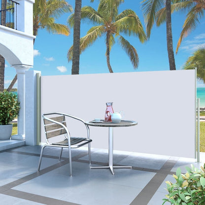 Vidaxl Toldo Lateral Retráctil De Jardín Crema 140x300 Cm_1