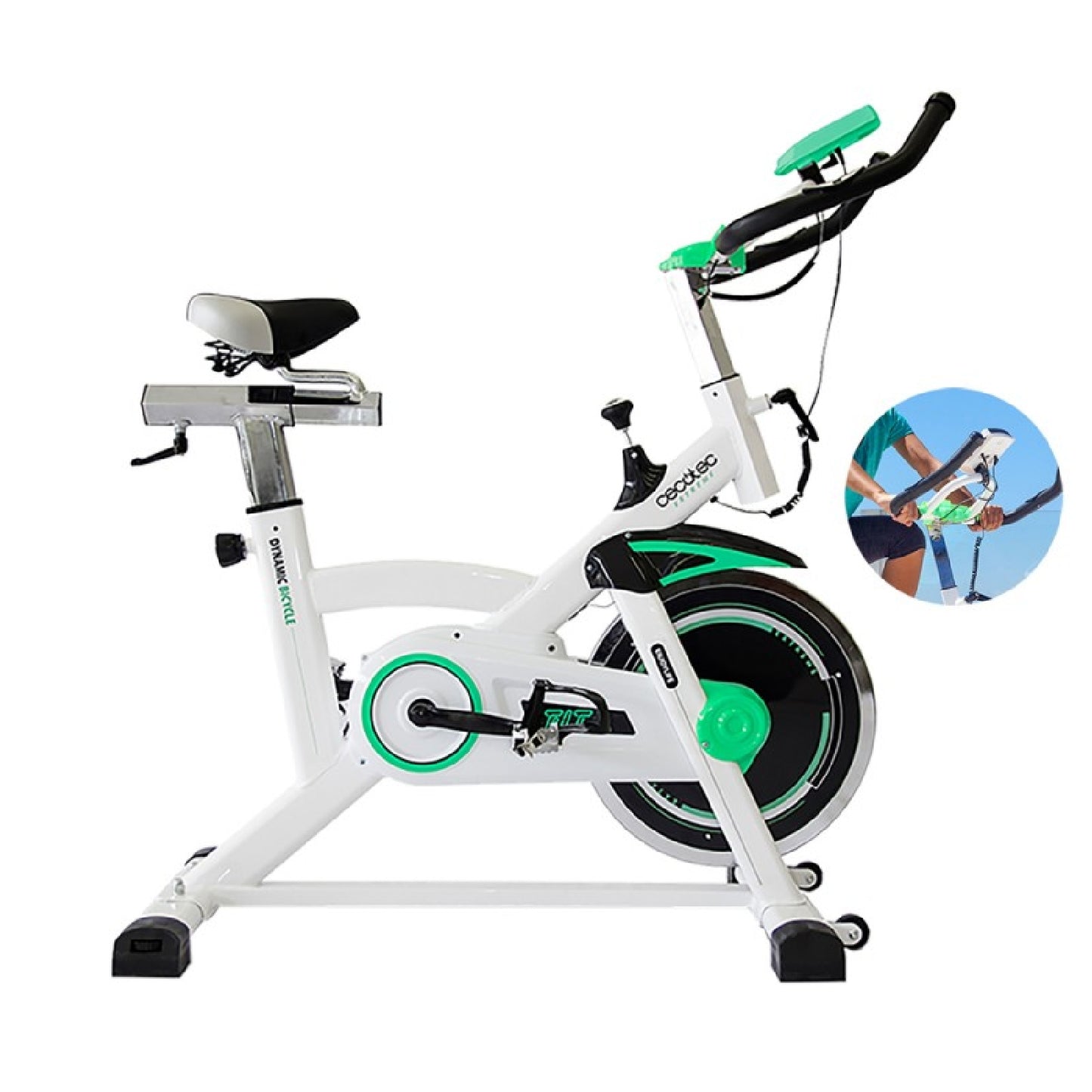 Cecotec Bicicleta Indoor Profesional Extreme. Volante De Inercia De 16 Kg, Pulsómetro, Manillar Y Sillín Regulable_0