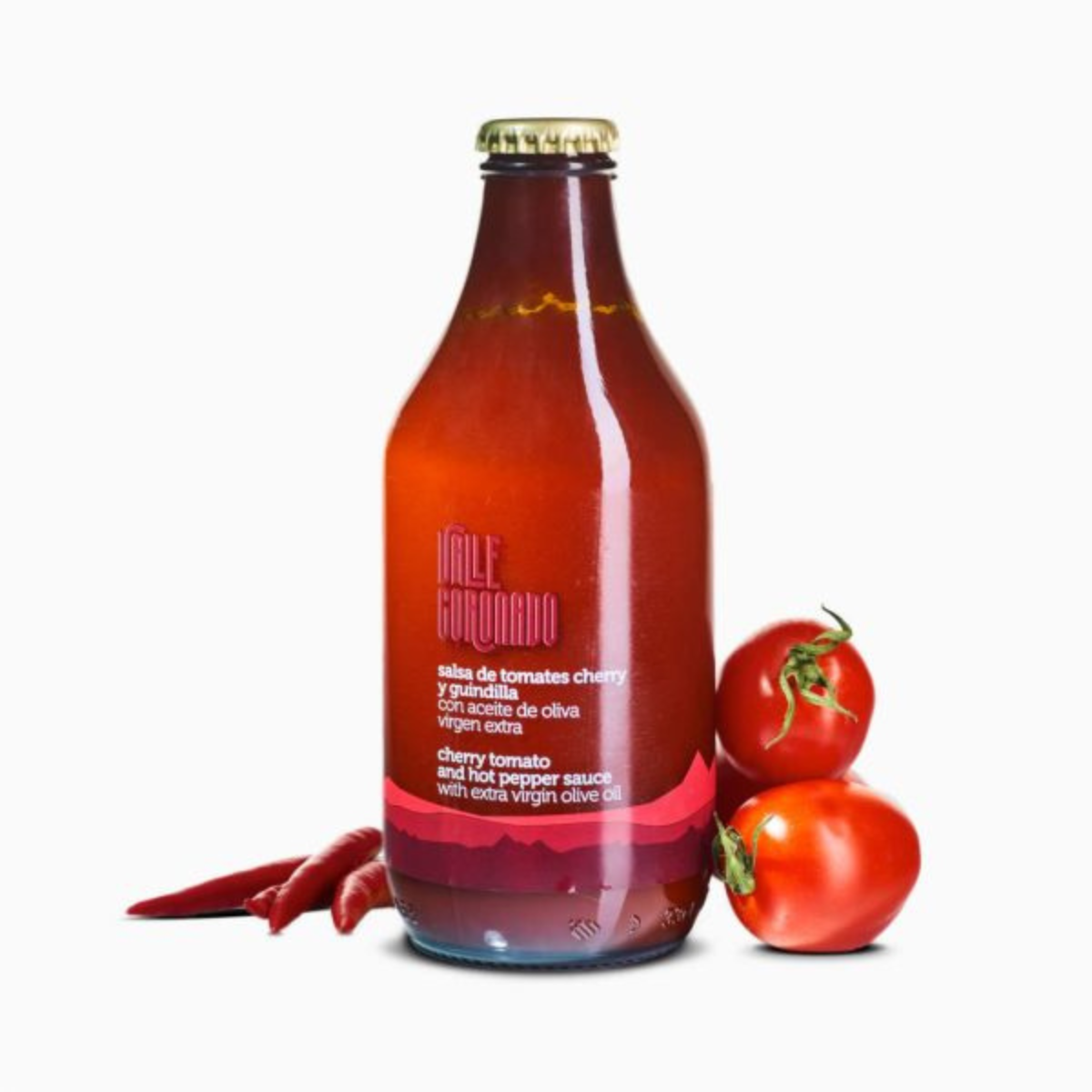 Molho de Tomate Cereja com Pimenta 330 gr La Chinata