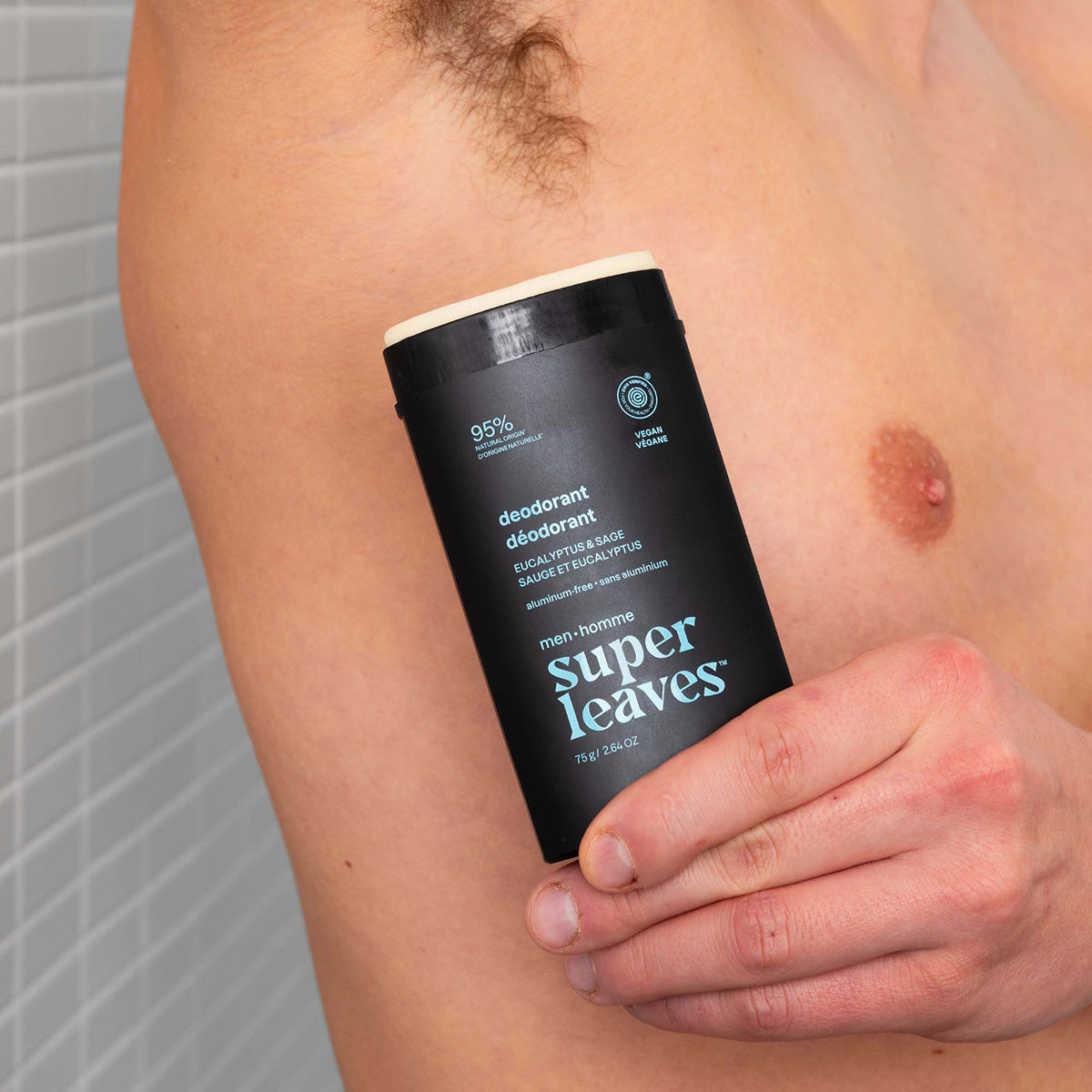 Desodorizante Super Leaves Men Eucalipto e Sálvia 75 g