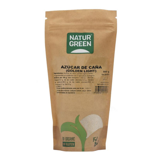Açúcar de Cana Biológico (luz dourada) Naturgreen 500 g