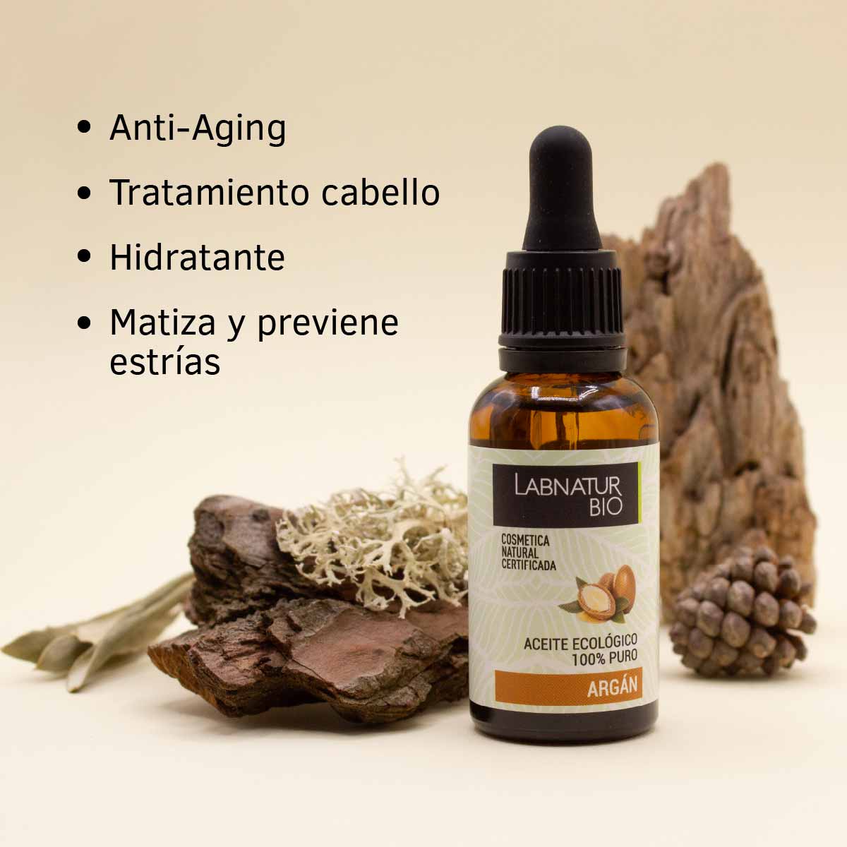 Aceite de Argán 100% Puro Labnatur Bio 30 ml | Nutrición y Antioxidantes | Rostro, Cuerpo, Cabello y Uñas | Vegano_2