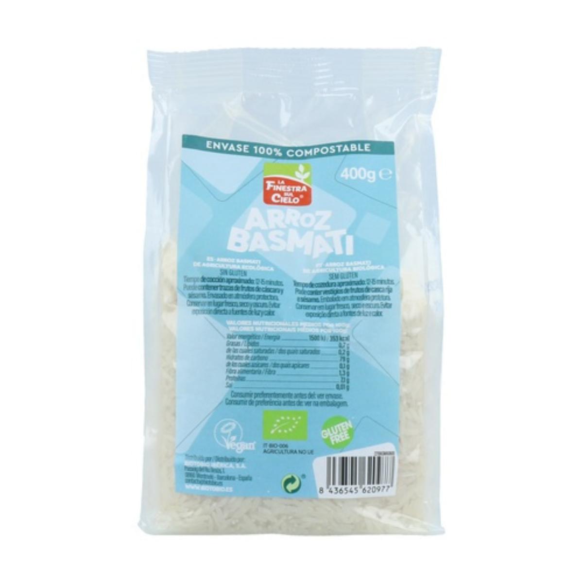 Arroz Basmati Polido La Finestra Sul Cielo 400 g