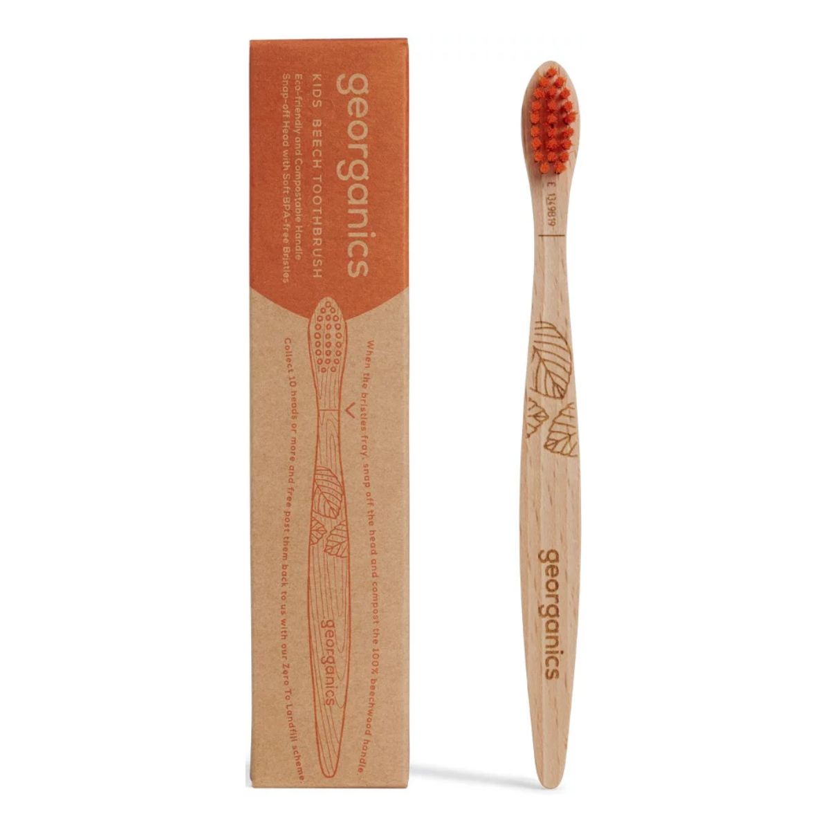 Cepillo De Dientes De Madera De Haya KIDS Georganics Em Planeta Huerto cepillo-de-dientes-de-madera-de-haya-kids-georganics-em-planeta-huerto