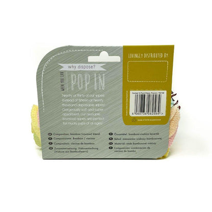 Pack de 10 toalhetes laváveis ​​em tom pastel Close Parent