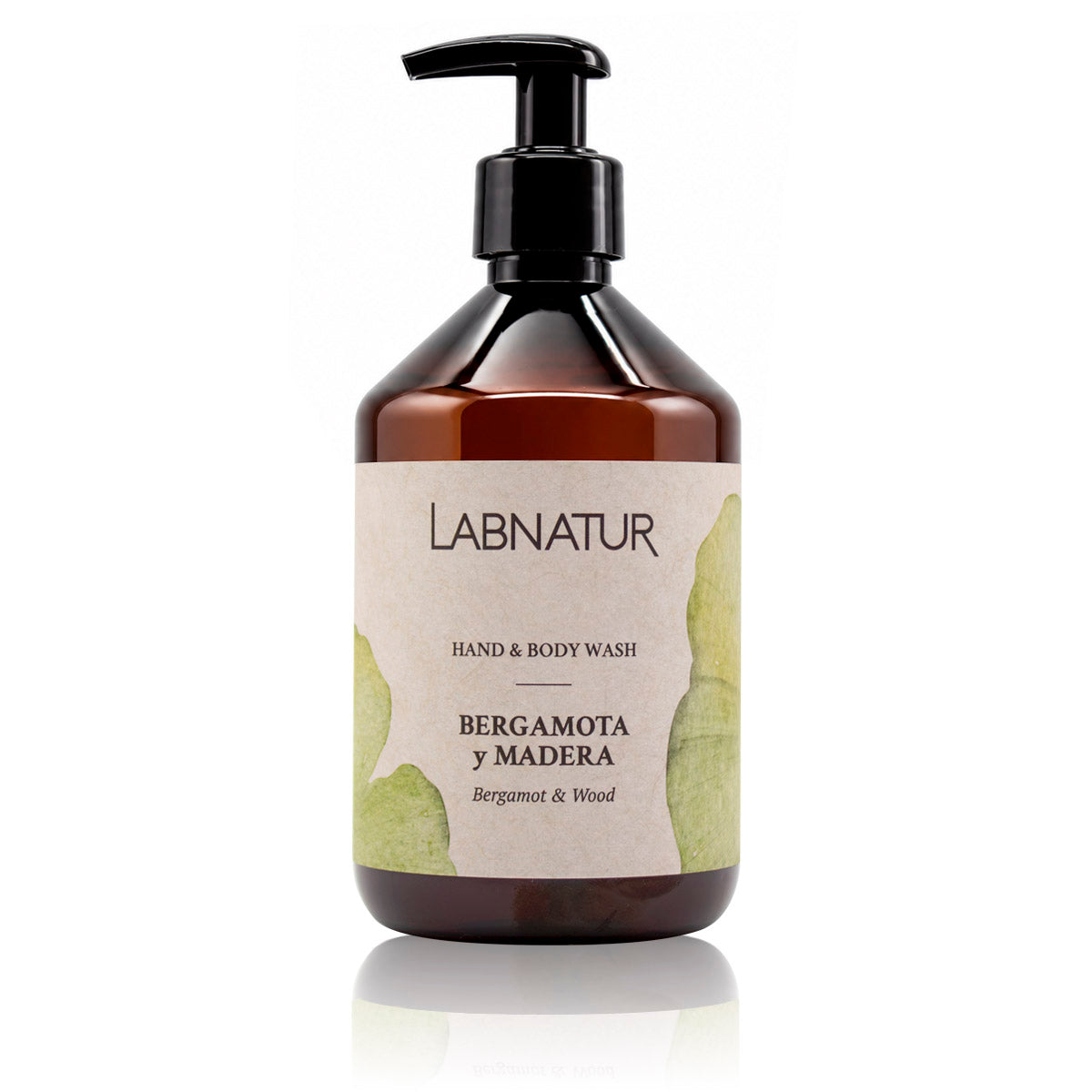 Jabón Manos y Cuerpo Bergamota y Madera Labnatur 500 ml | Aroma Amaderado y Dulce | Limpieza Suave | Vegano_0