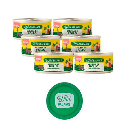 Caçarola de Frango Wild Balance para Gatos 6 x 80g